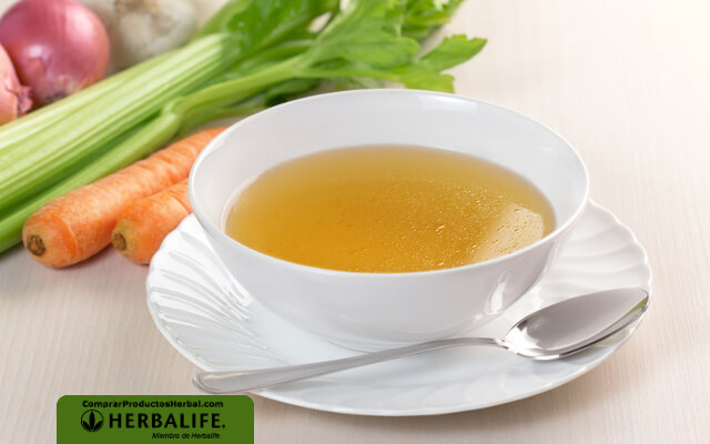 Caldo de verduras para bajar de peso